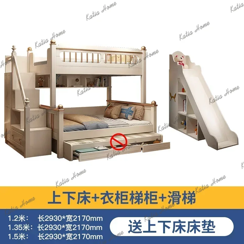 135x190cm Holz-Etagenbett mit  – King Size Bed Frame With Storage Drawers Bewertung und Preis