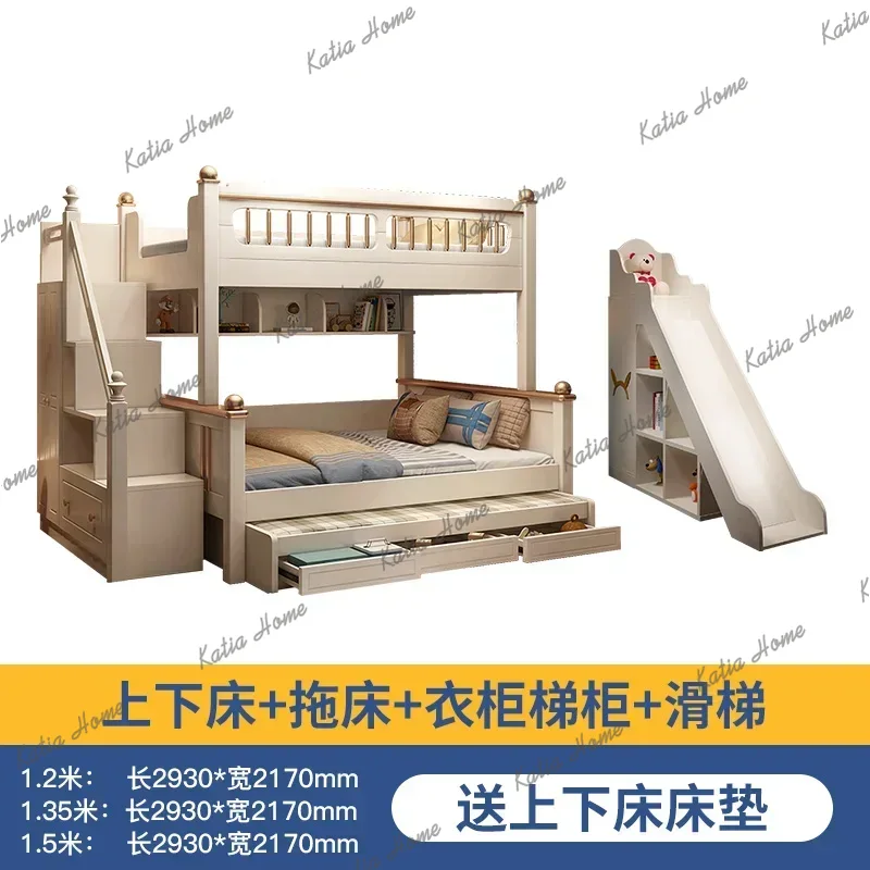 135x190cm Holz-Etagenbett mit  – King Size Bed Frame With Storage Drawers Bewertung und Preis