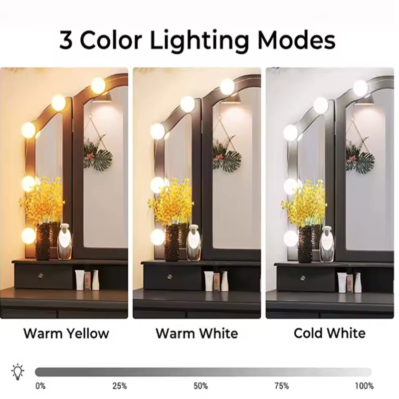 Abnehmbare LED-Schminkspiegell – Dressing Table Vanity With Lighted Mirror Bewertung und Preis
