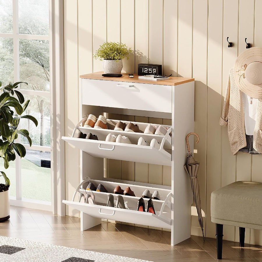 Schuhschrank zur Aufbewahrung  – Shoe Rack Cabinet Narrow Entryway Bewertung und Preis