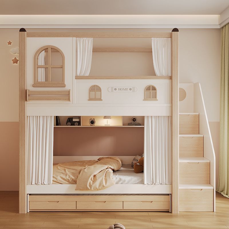 Kinder-Etagenbett mit Rutsche  – Bunk Bed With Stairs And Slide Bewertung und Preis