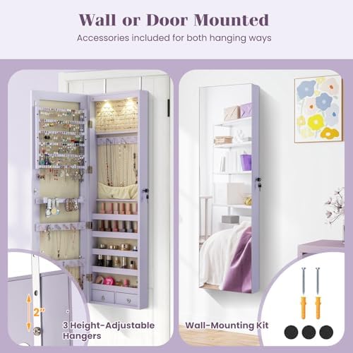 Wand- oder türmontierter Schmu – Full Length Mirror Jewelry Armoire Bewertung und Preis