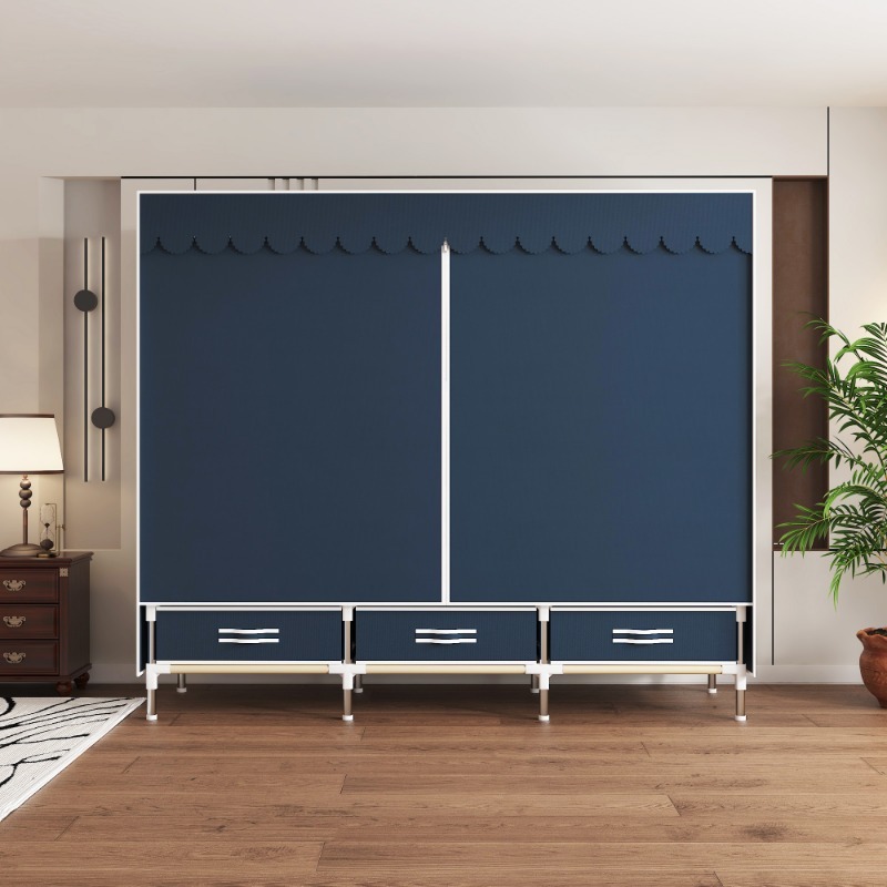 65-Zoll-Stoffschrank mit Schub – Wardrobe Closet Portable Fabric Cover Bewertung und Preis