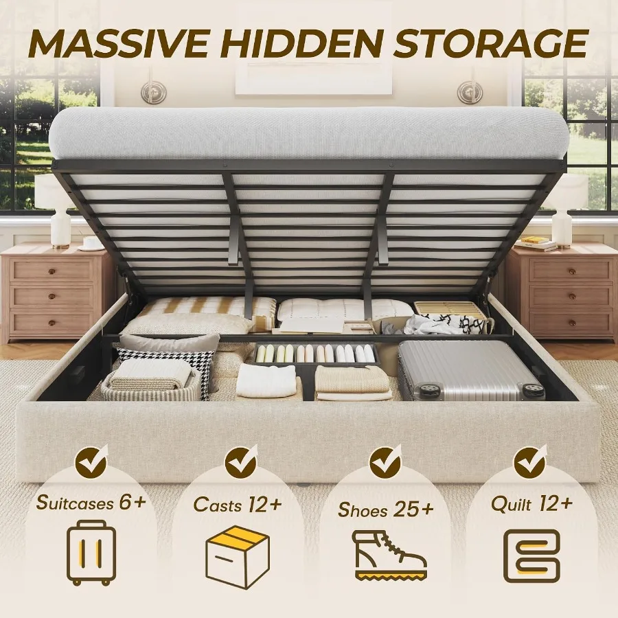 Bettgestell mit Aufbewahrungsf – Gas Lift Storage Bed Hydraulic Bewertung und Preis