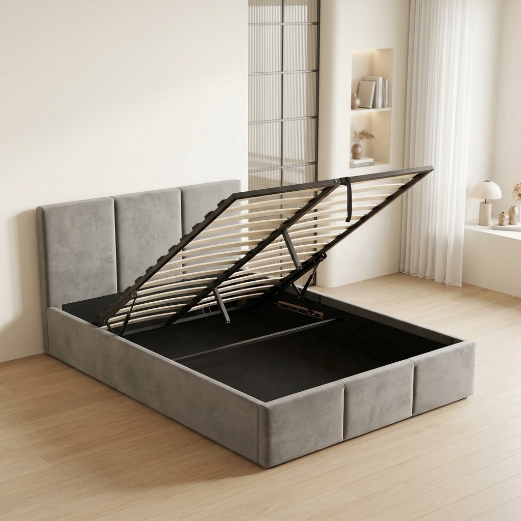 Kostenloses Muster: Modernes w – Gas Lift Storage Bed Hydraulic Bewertung und Preis