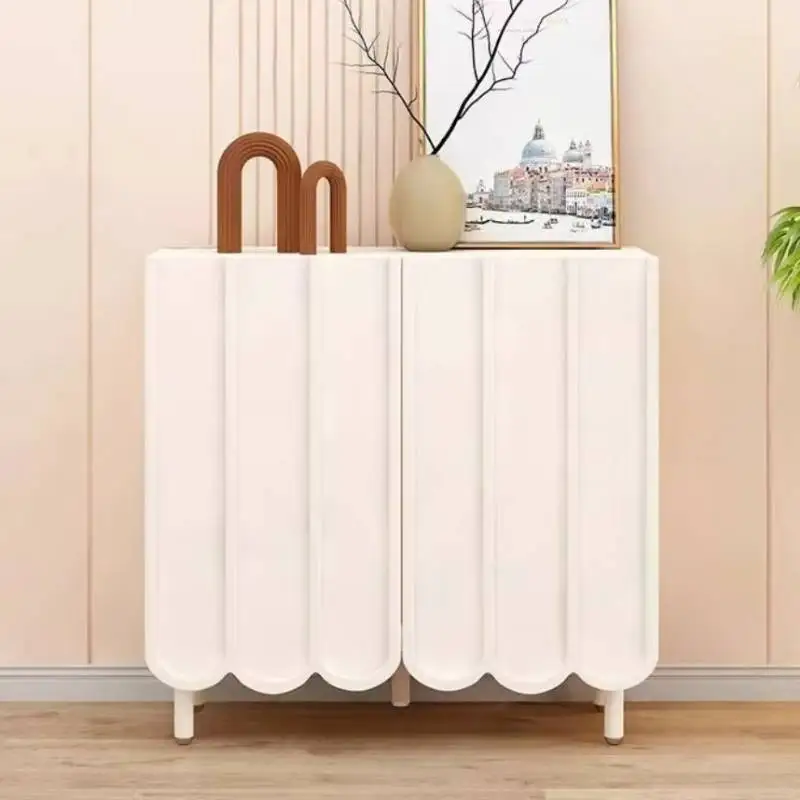 Weißer, minimalistischer Schuh – Shoe Rack Cabinet Narrow Entryway Bewertung und Preis